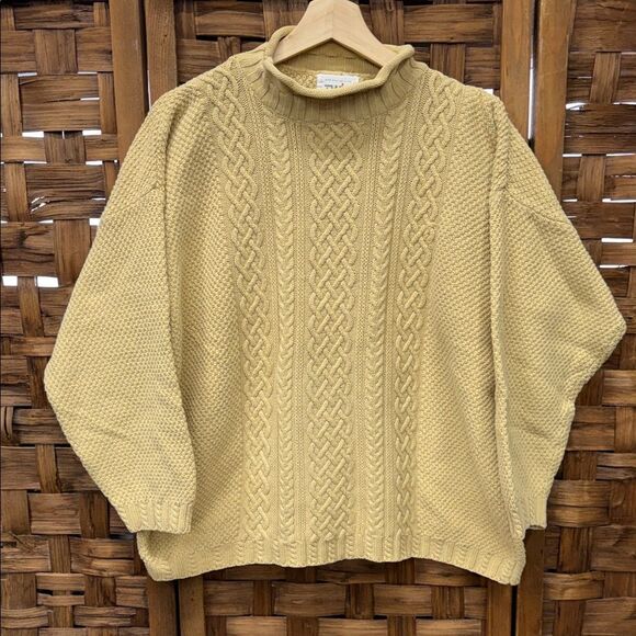 twik Sweaters - Twik Women's Turtleneck Sweater - Mustard Yellow